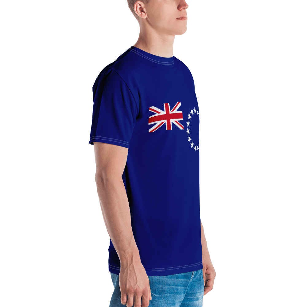 Cook Islands Flag Men's T-shirt - Flag And Country