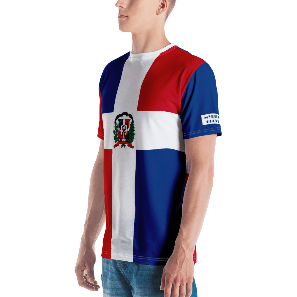 Dominican Republic Flag Men's Tshirt Flag and Country