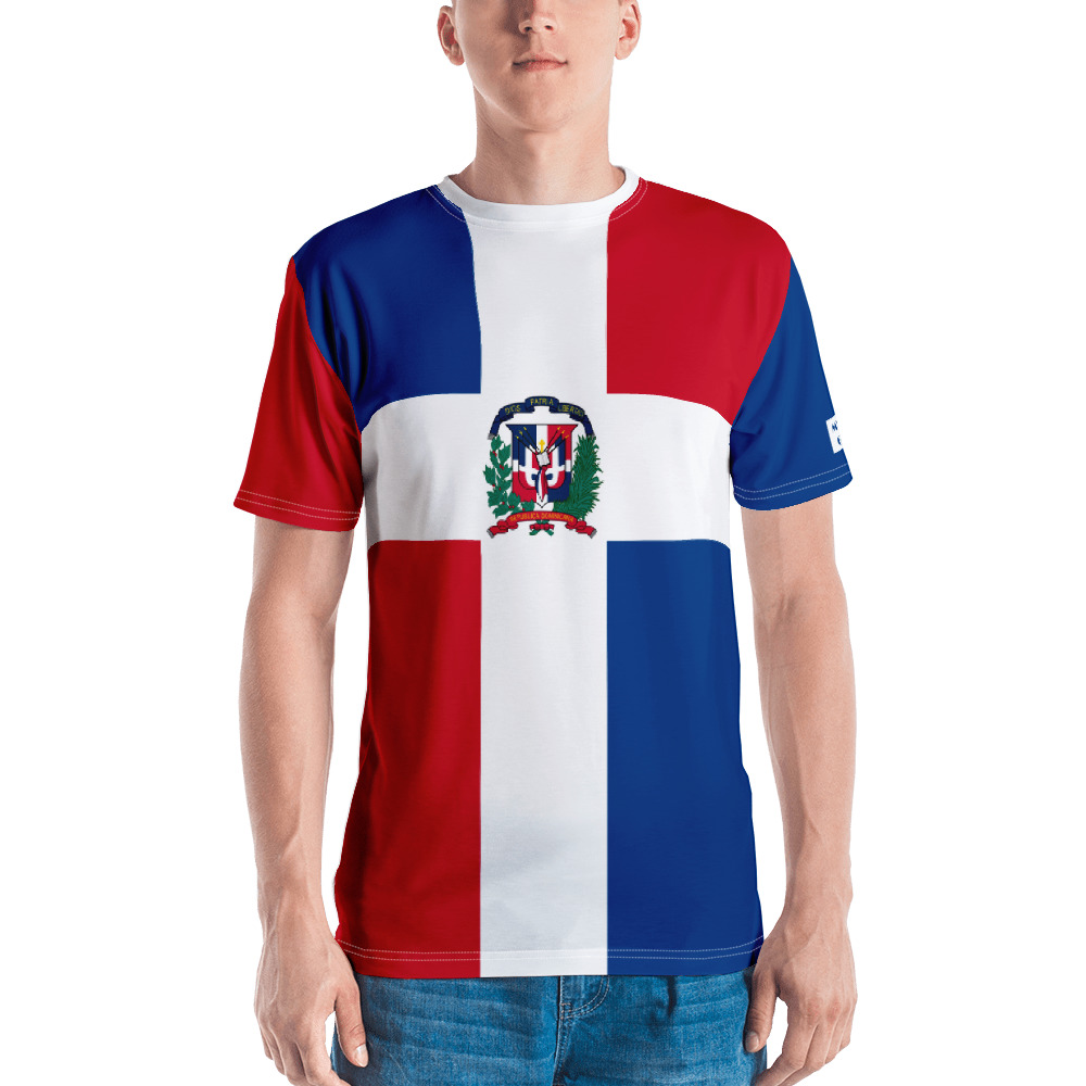 Dominican Republic Flag Men's Tshirt Flag and Country