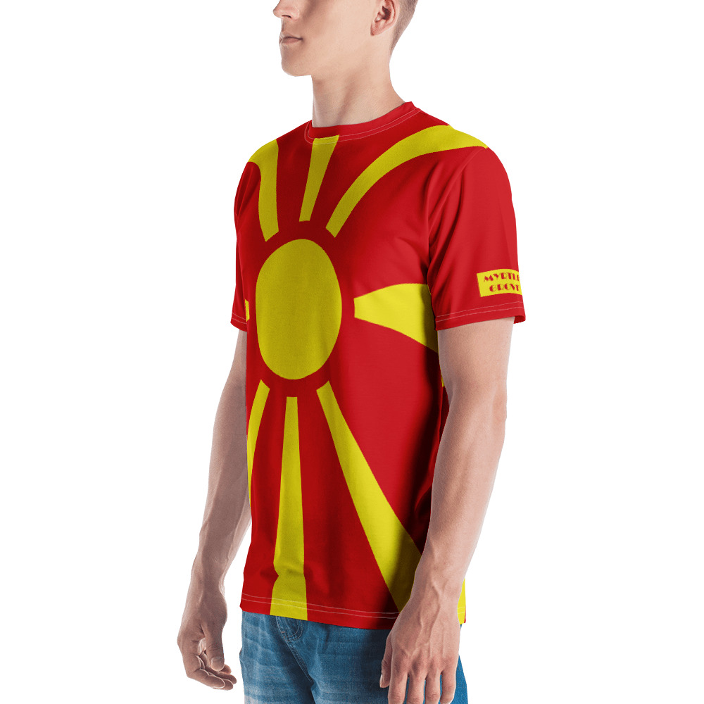 North Macedonia Flag Men's T-shirt - Flag and Country